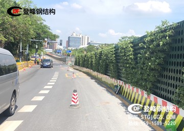 广州环保绿植围挡安装施工现场